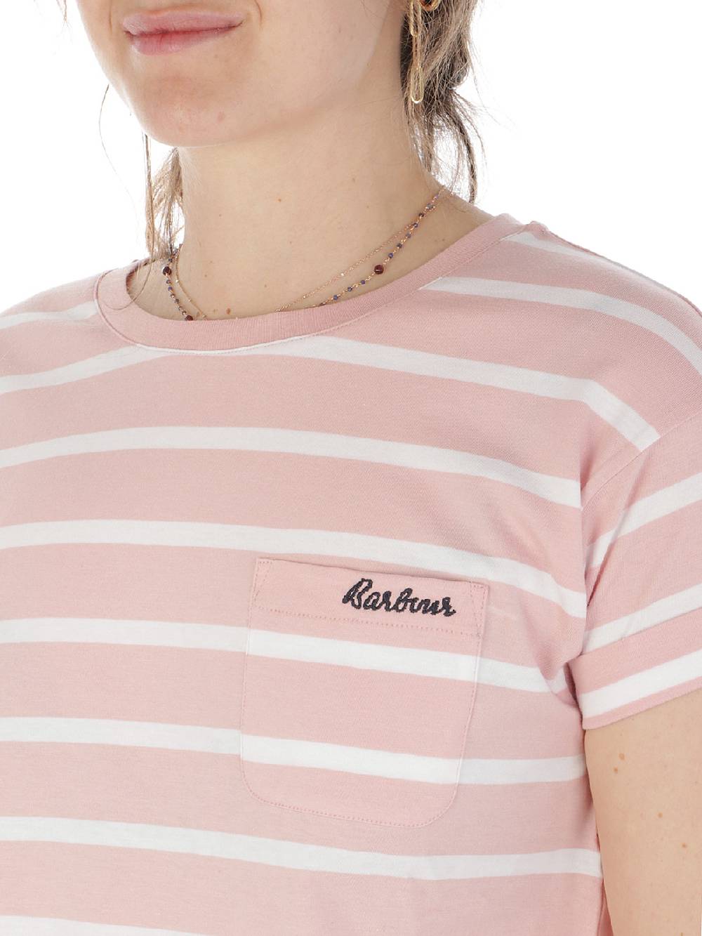 BARBOUR T-shirt Donna Otterburn Stripe Outlet