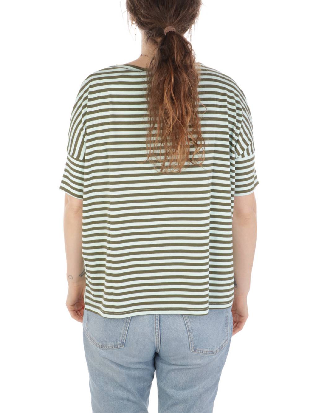 MAIDA MILA Blusa Ampia Donna Rigata In Viscosa Vendita Economica
