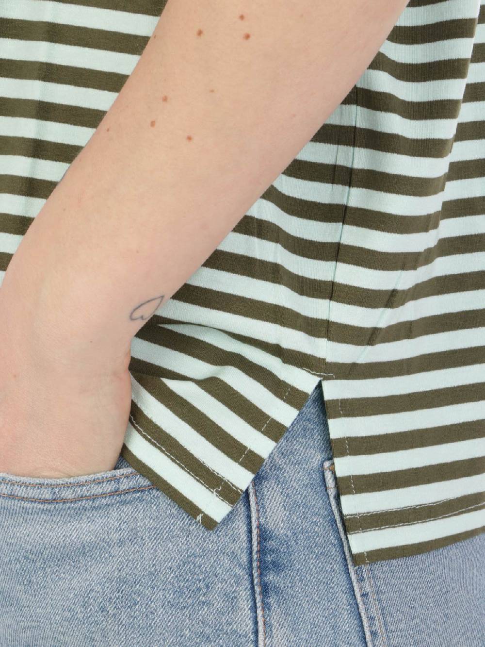 MAIDA MILA Blusa Ampia Donna Rigata In Viscosa Vendita Economica