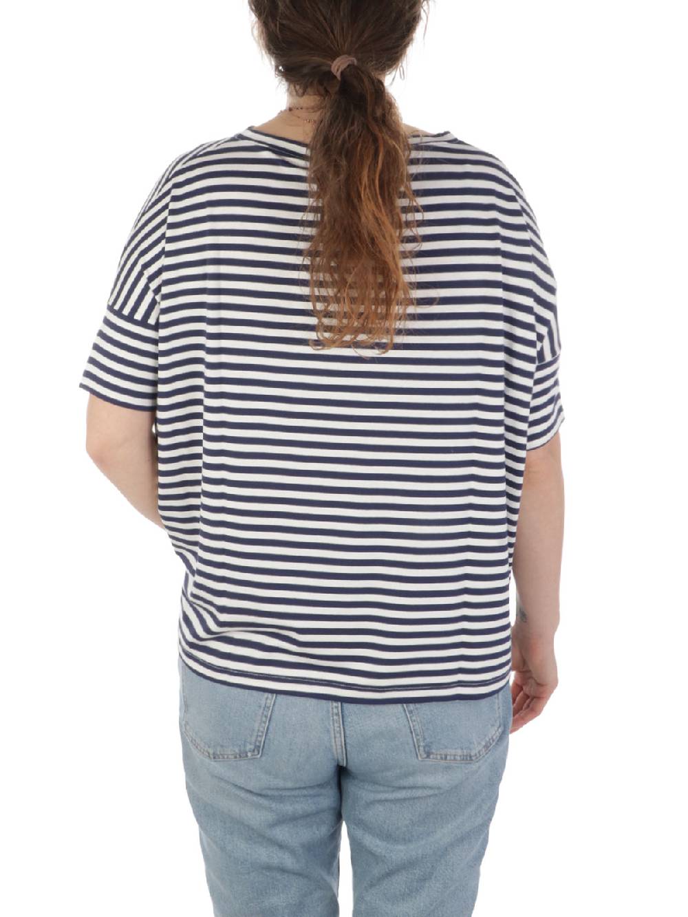 MAIDA MILA Blusa Ampia Donna Rigata In Viscosa Saldi Di Fabbrica