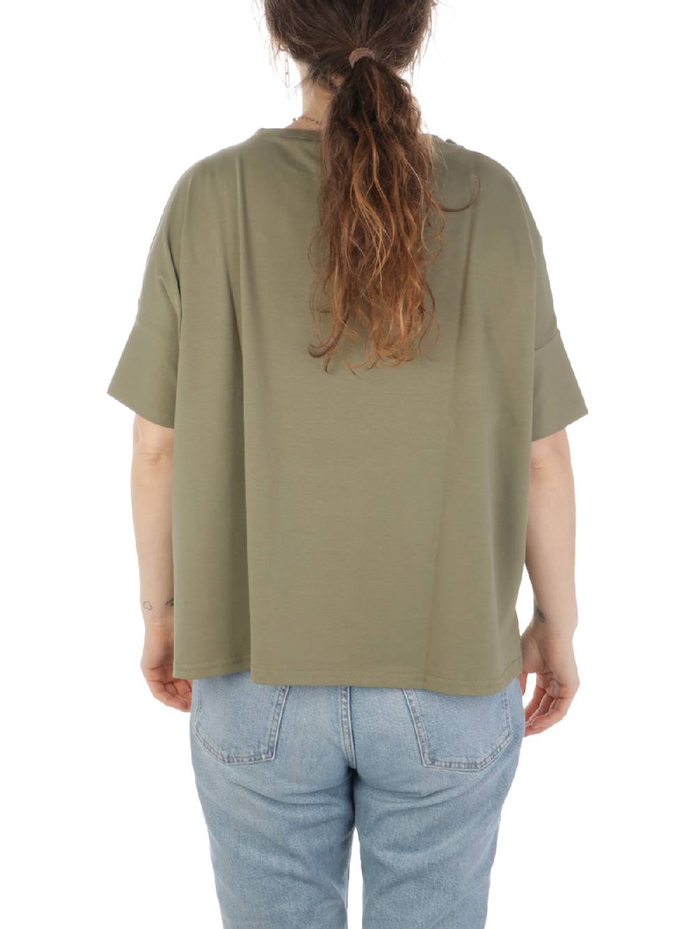 MAIDA MILA Blusa Ampia Donna In Cotone Stretch Vendite Flash