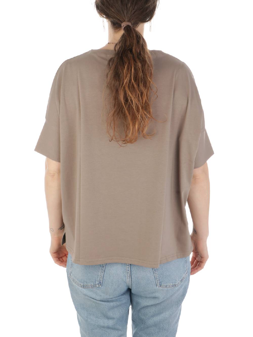 MAIDA MILA Blusa Ampia Donna In Cotone Stretch In Saldo