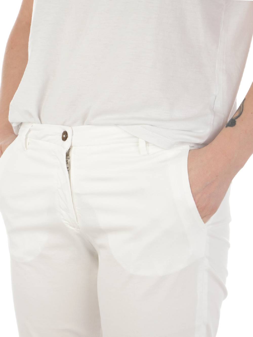 BRIGLIA 1949 Pantaloni Donna Nicole in Cotone Stretch Spedizione Gratuita