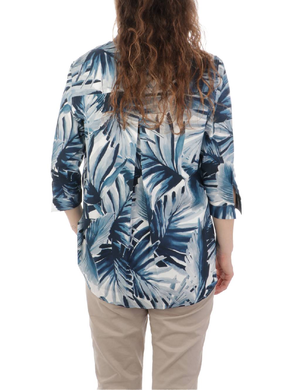 CALIBAN Camicia Donna A Fiori Stretch Shopping Online