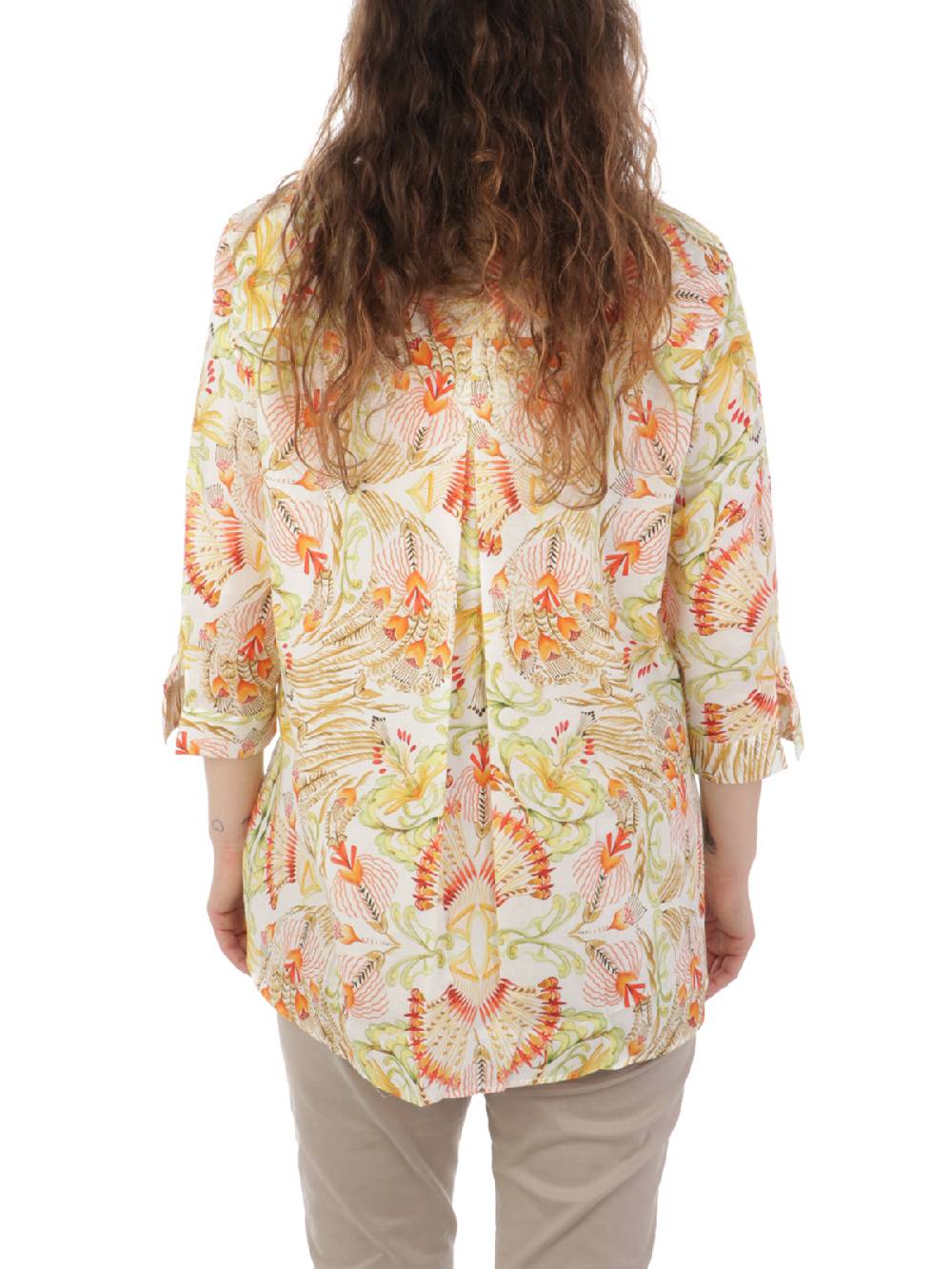 CALIBAN Camicia Donna Coreana A Fiori Sottocosto