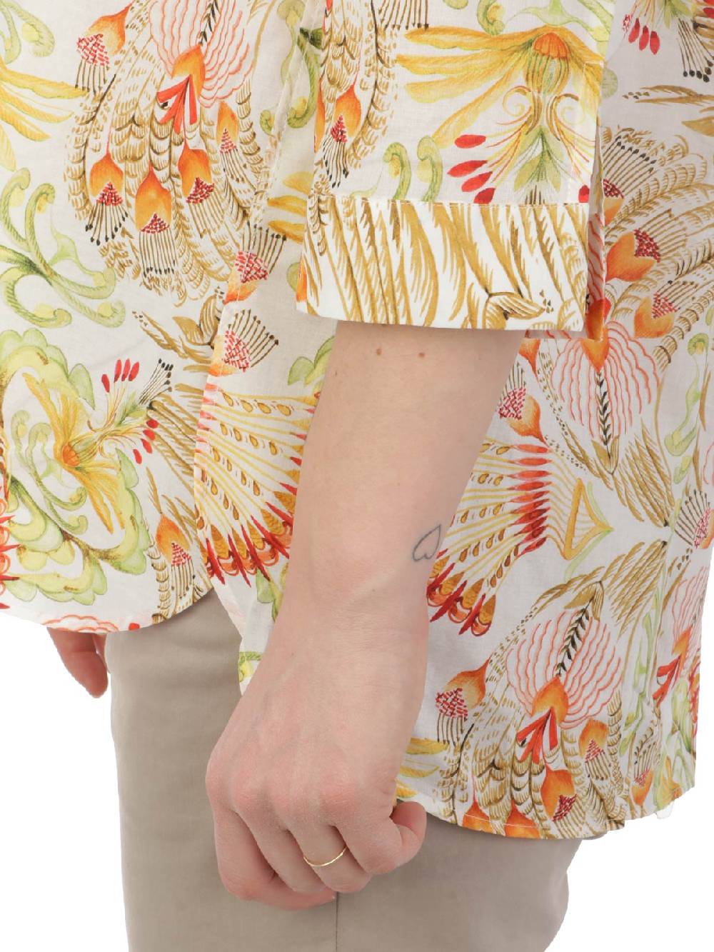 CALIBAN Camicia Donna Coreana A Fiori Sottocosto