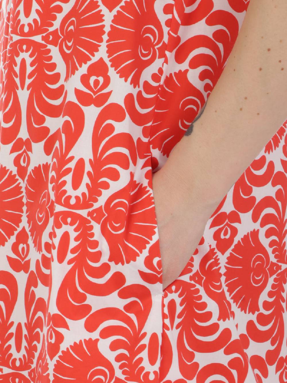 CALIBAN Abito Donna A Fiori Stretch Offerta