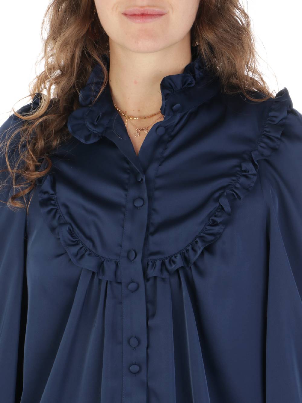 F.IT Camicia Donna con Rouches Online