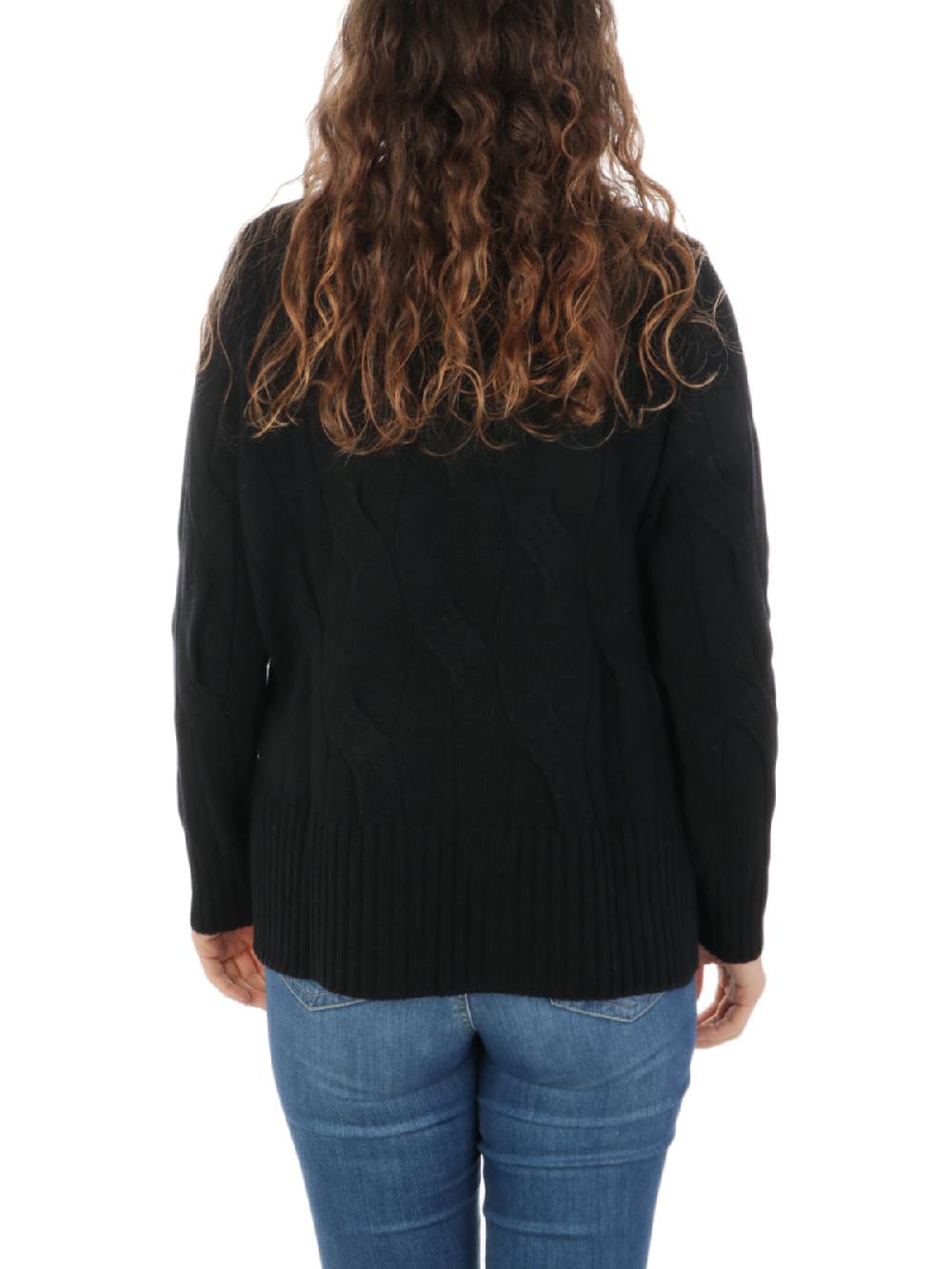 KANGRA Maglia Donna in Lana e Cashmere a Treccia Outlet