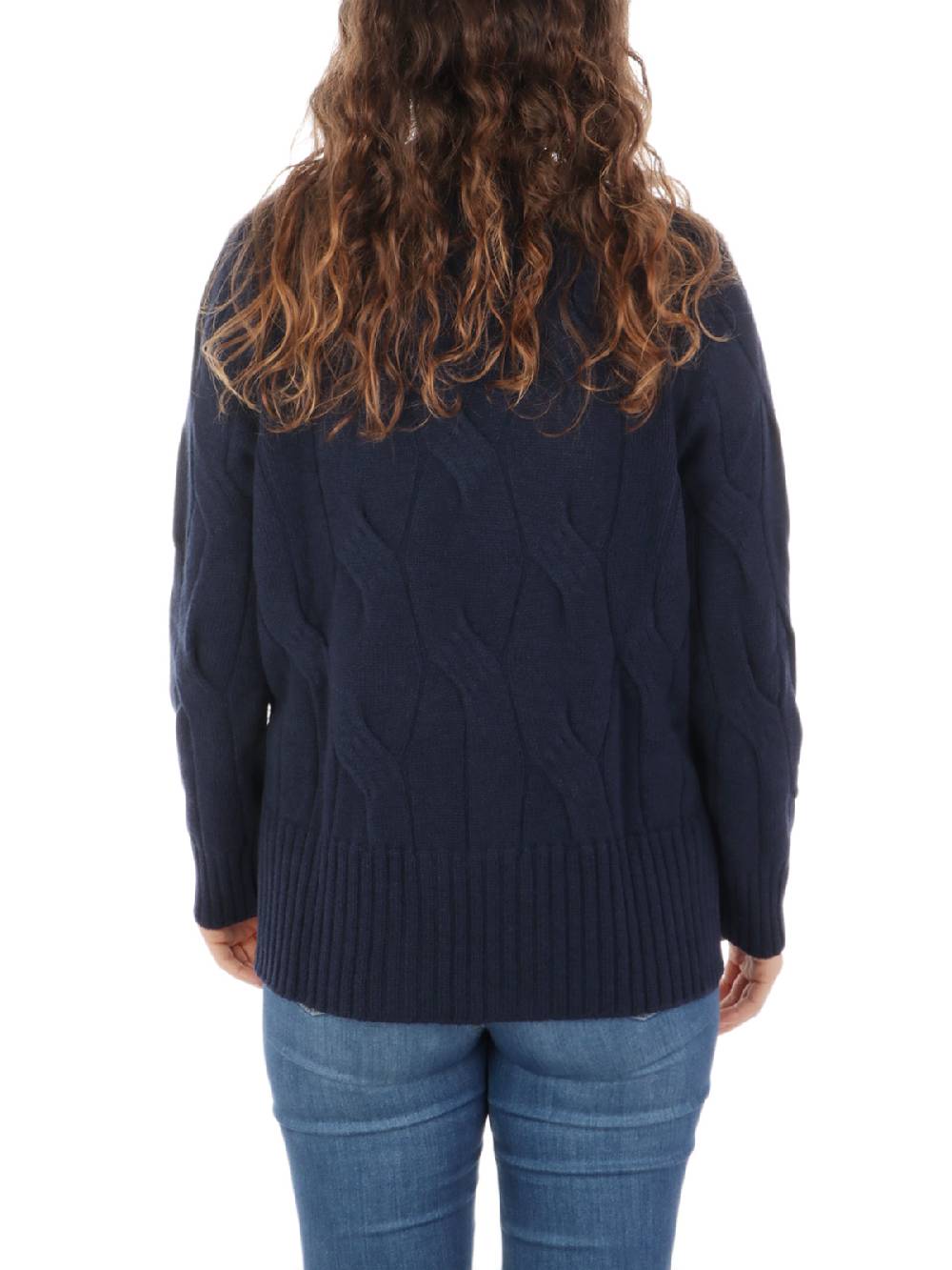 KANGRA Maglia Donna in Lana e Cashmere a Treccia Saldi