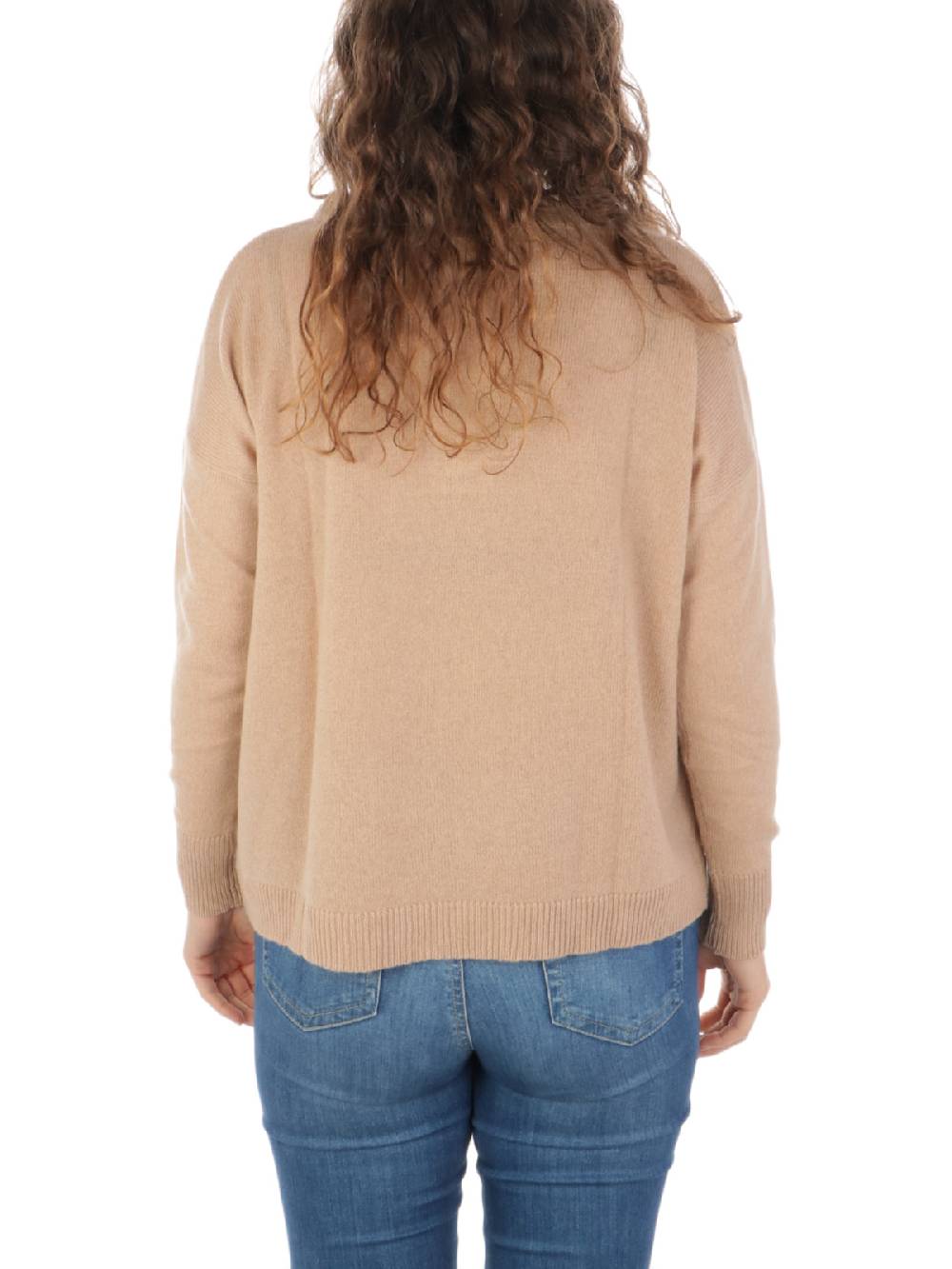 ROSSOPURO Maglia Donna in Lana e Cashmere Vendita Calda