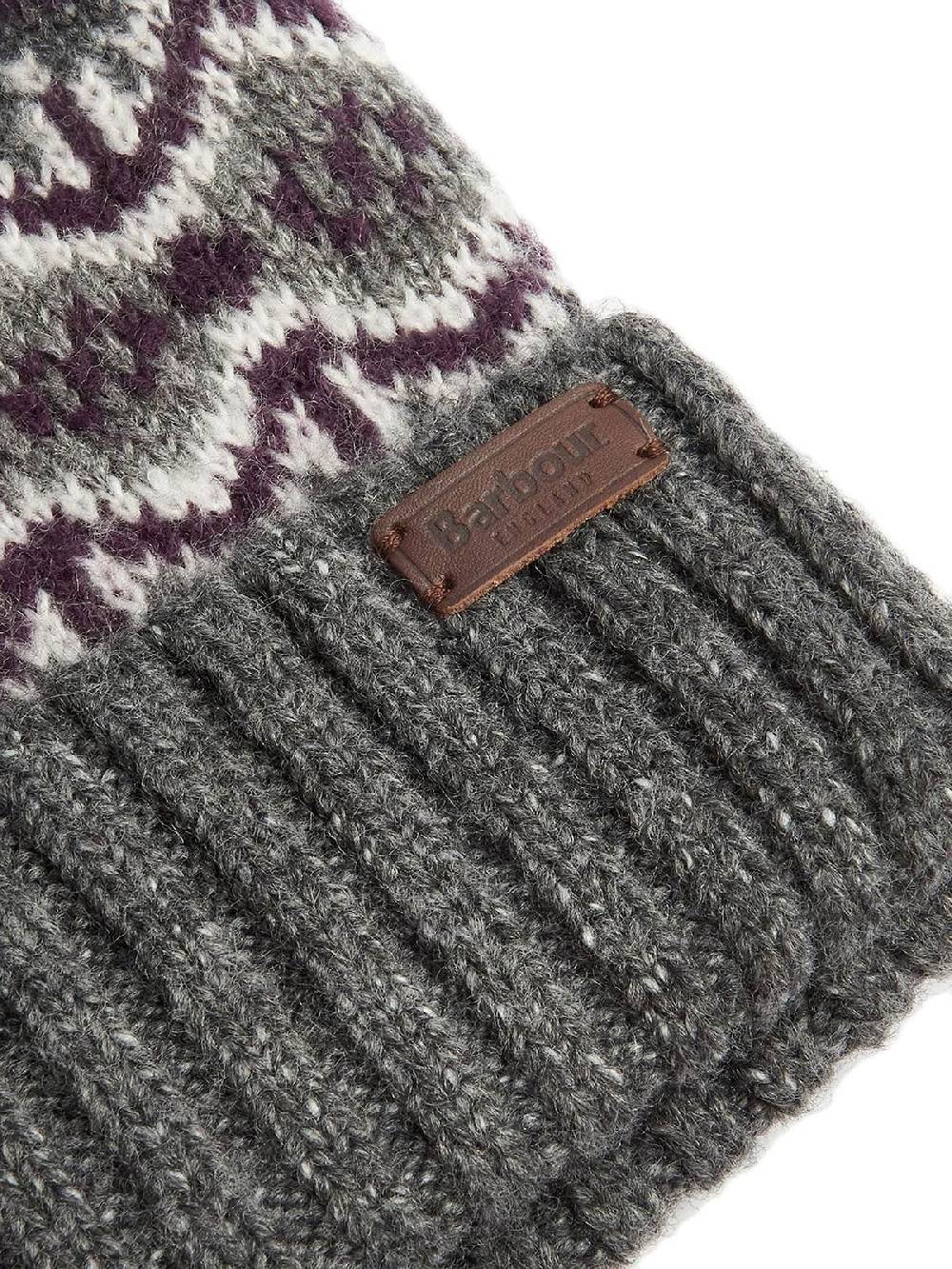 BARBOUR Berretto Uomo Case Fair Isle Nuova