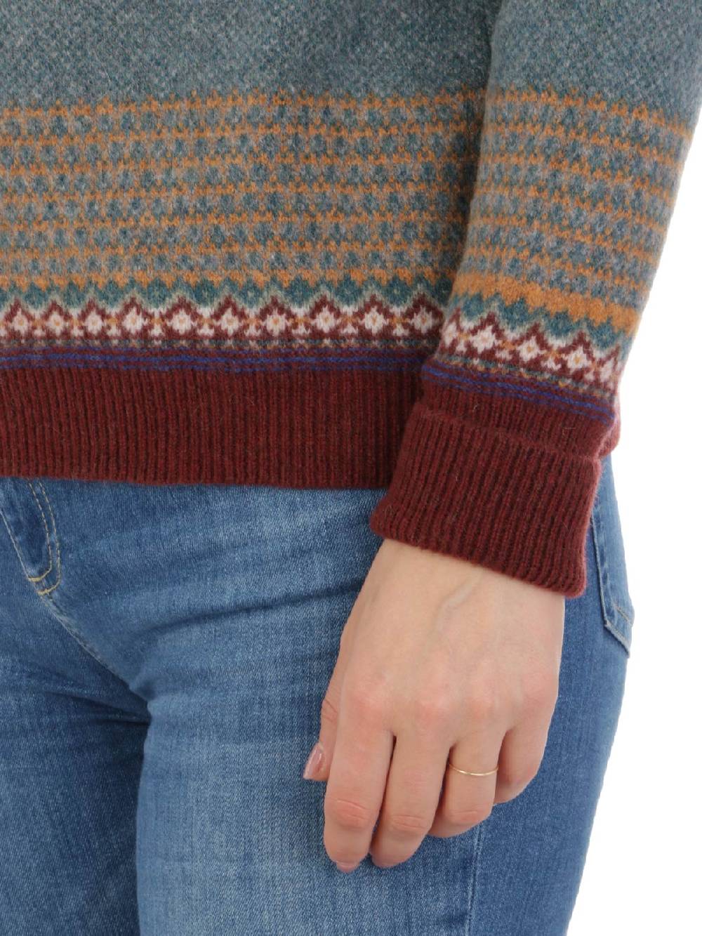 ERIBE' Pullover Donna Alpine in Lana Qualità
