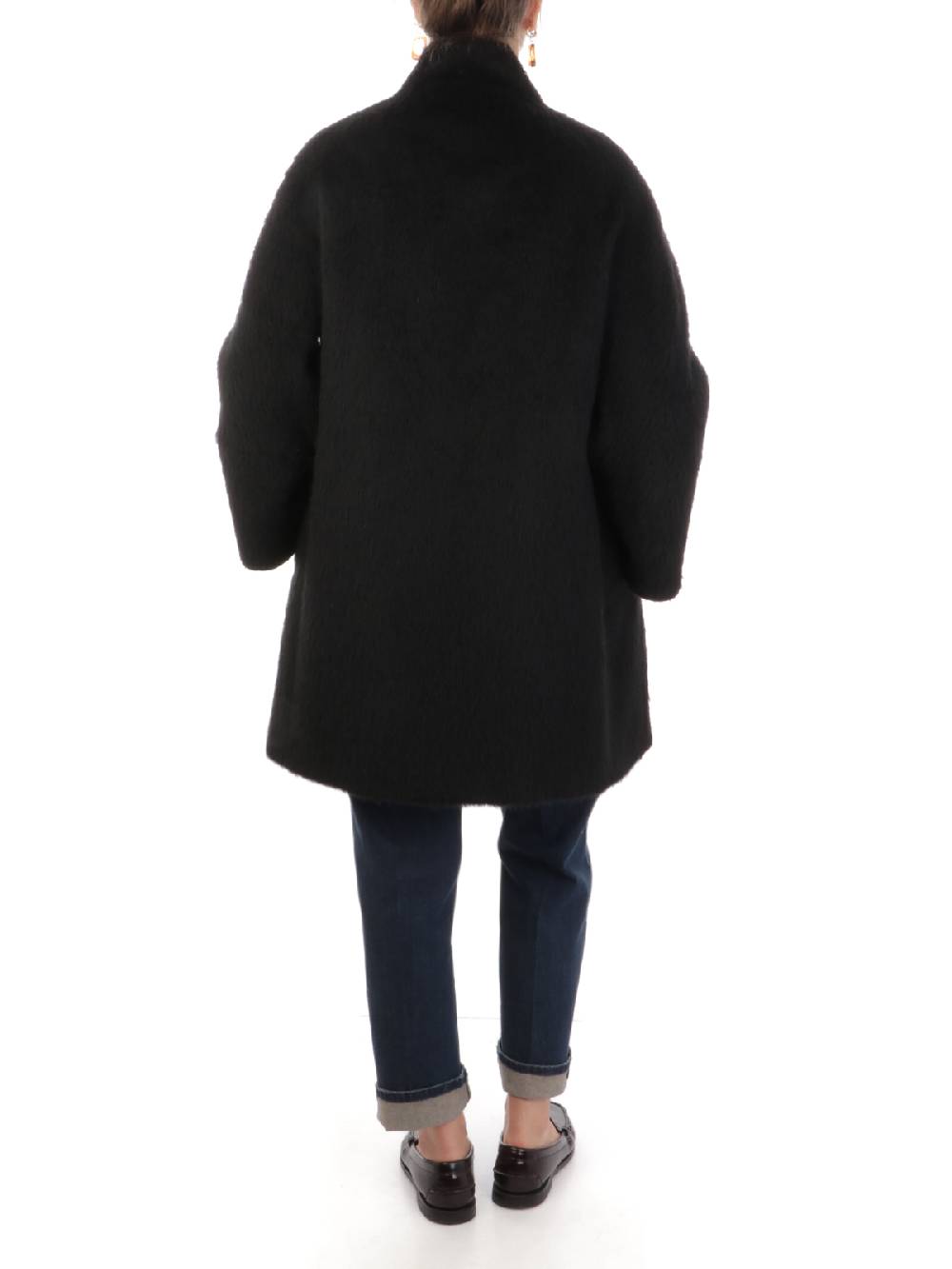 CINZIA ROCCA Cappotto Doppiopetto Donna a Collo Alto Outlet