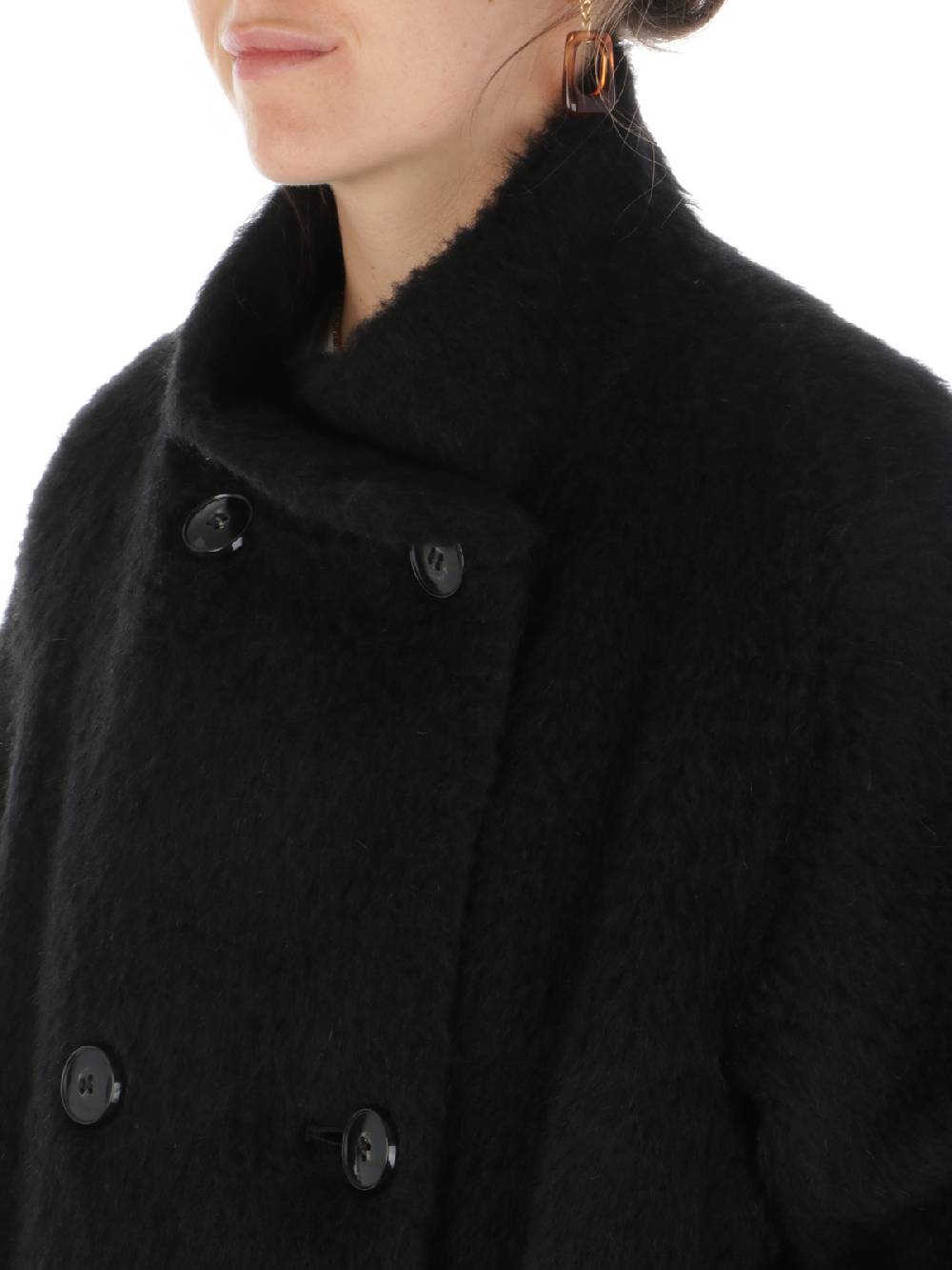 CINZIA ROCCA Cappotto Doppiopetto Donna a Collo Alto Outlet