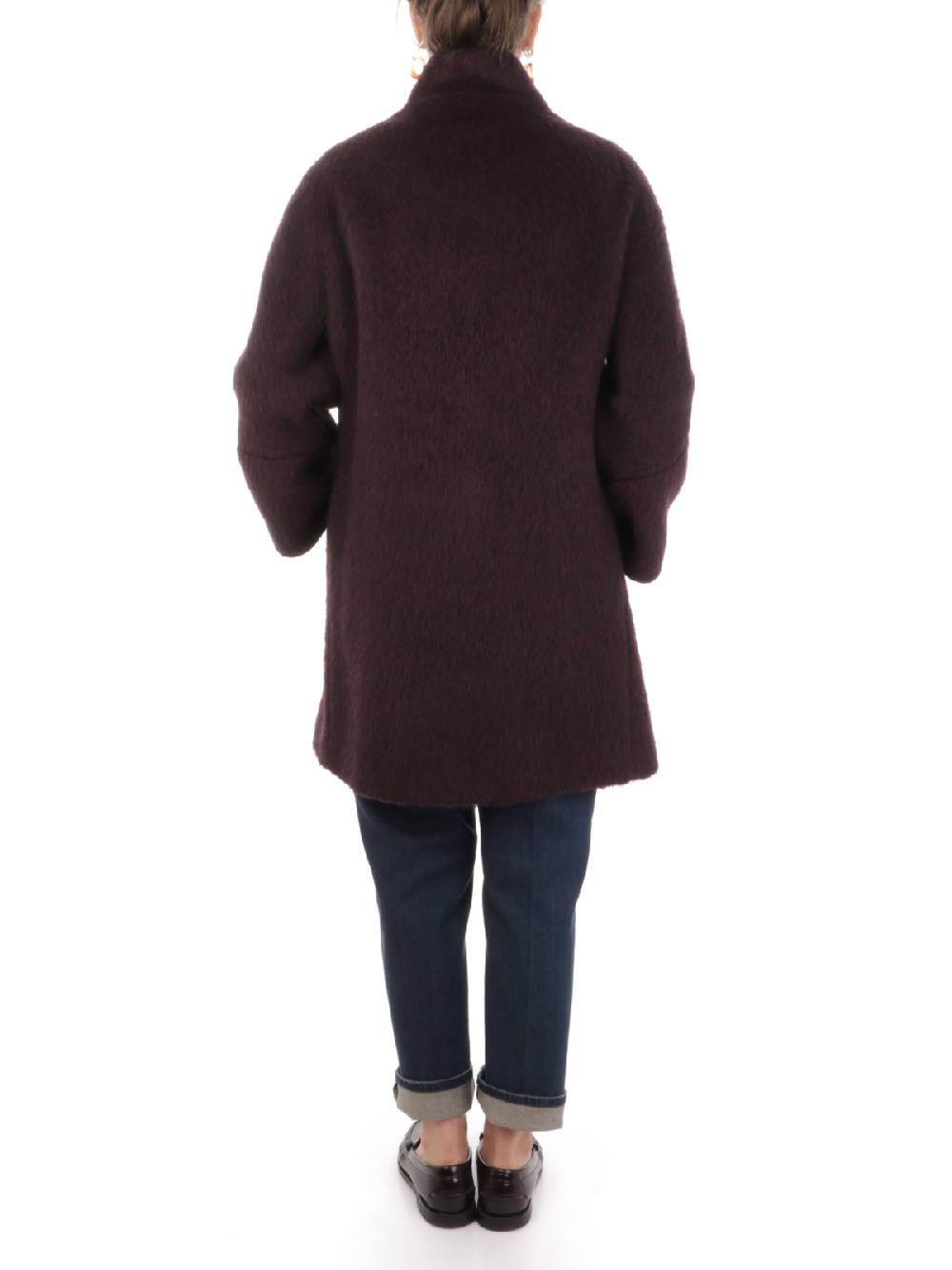 CINZIA ROCCA Cappotto Doppiopetto Donna a Collo Alto Saldi