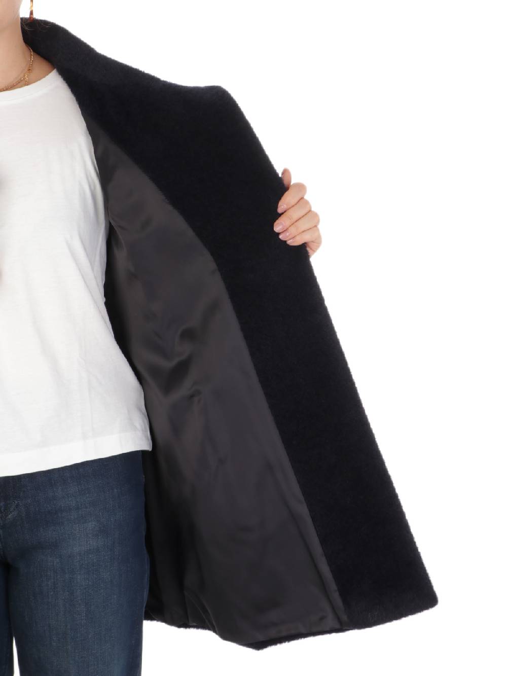 CINZIA ROCCA Cappotto Donna in Lana e Alpaca Vendita Calda