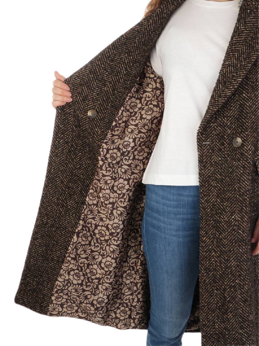 KILTIE Cappotto Donna Darrin Spigato Saldi Di Fabbrica