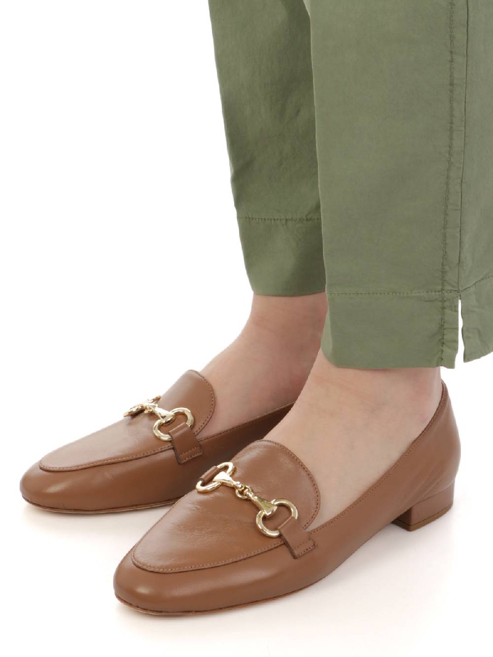 VIA MASINI 80 Pantaloni Chino Donna in Cotone Elasticizzato Consegna Veloce