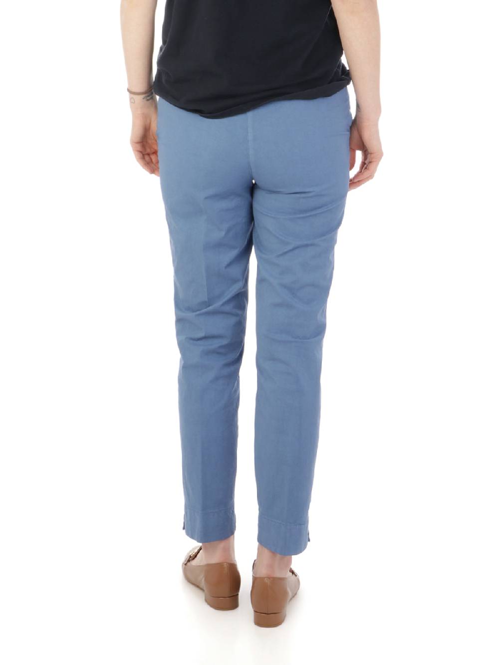 VIA MASINI 80 Pantaloni Chino Donna in Cotone Elasticizzato Promozione Limitata