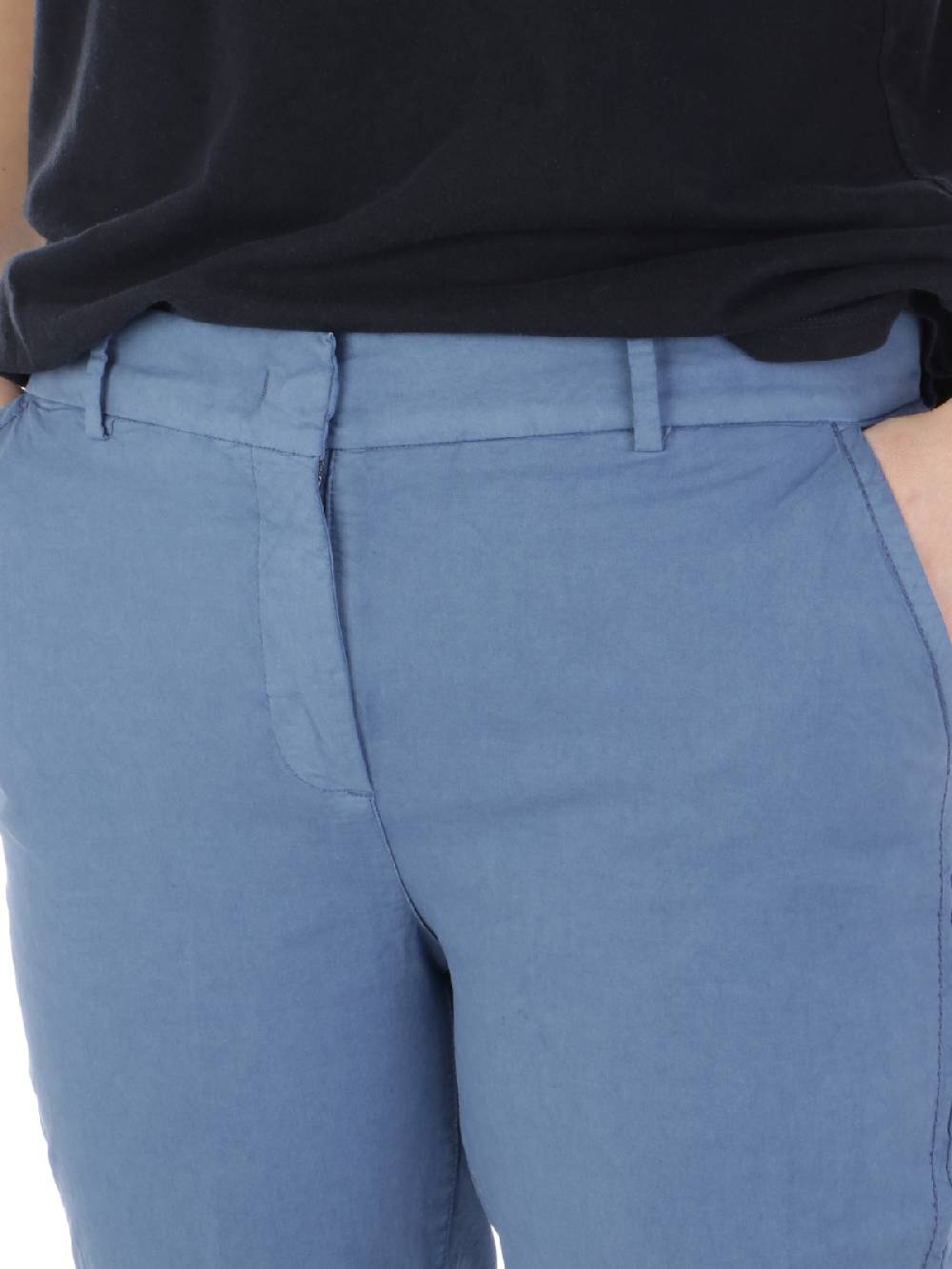 VIA MASINI 80 Pantaloni Chino Donna in Cotone Elasticizzato Promozione Limitata