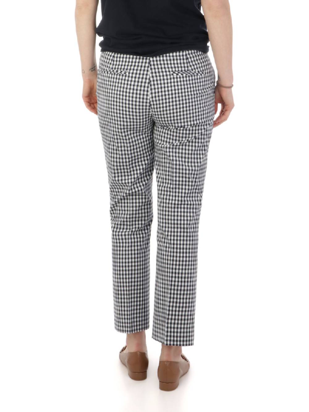 VIA MASINI 80 Pantaloni Trombetta Donna a Quadretti Shopping Online