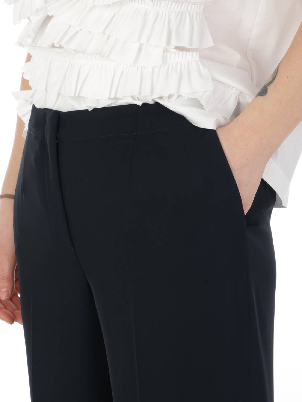VIA MASINI 80 Pantaloni a Palazzo Donna Stretch Economico
