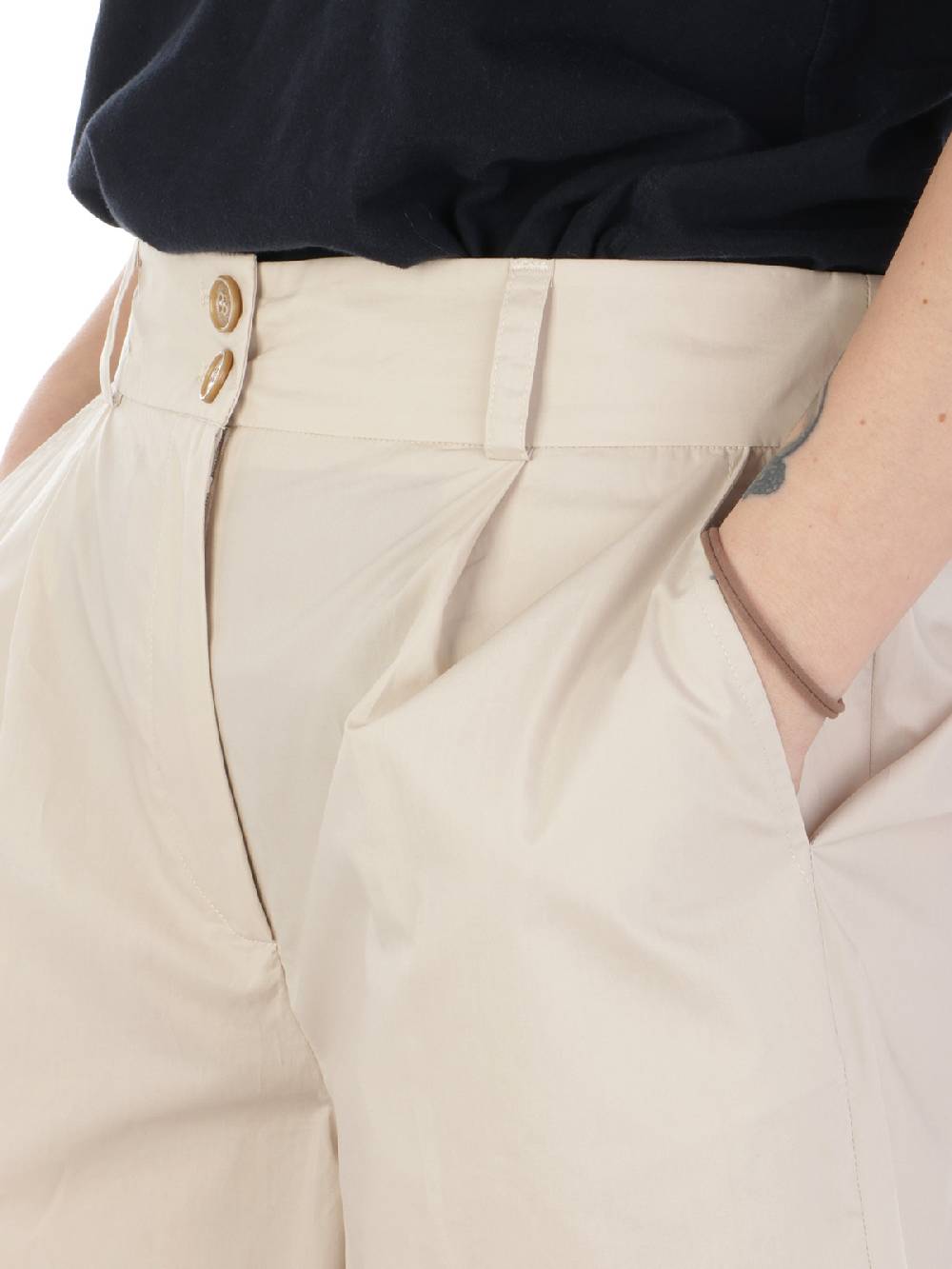 WOOLRICH Shorts Donna in Poplin di Cotone Offerte