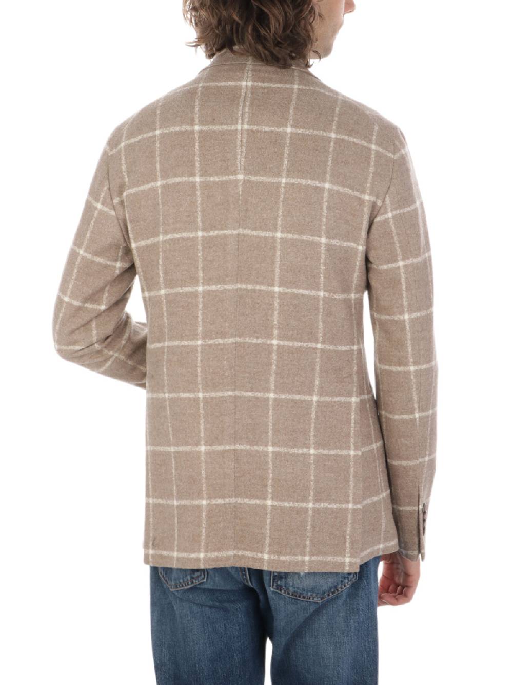 TAGLIATORE Giacca Uomo in Lana e Cashmere a Quadri Fino Al -60%