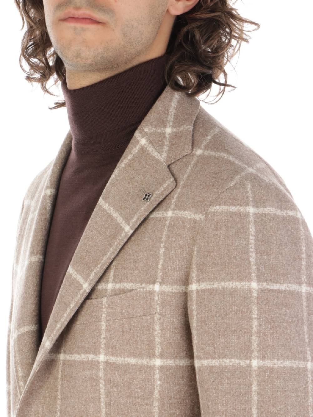 TAGLIATORE Giacca Uomo in Lana e Cashmere a Quadri Fino Al -60%