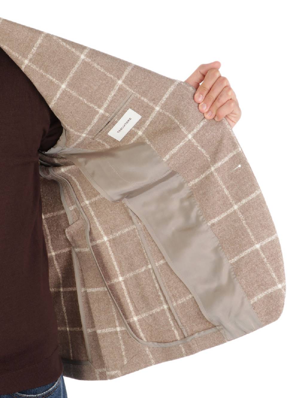 TAGLIATORE Giacca Uomo in Lana e Cashmere a Quadri Fino Al -60%