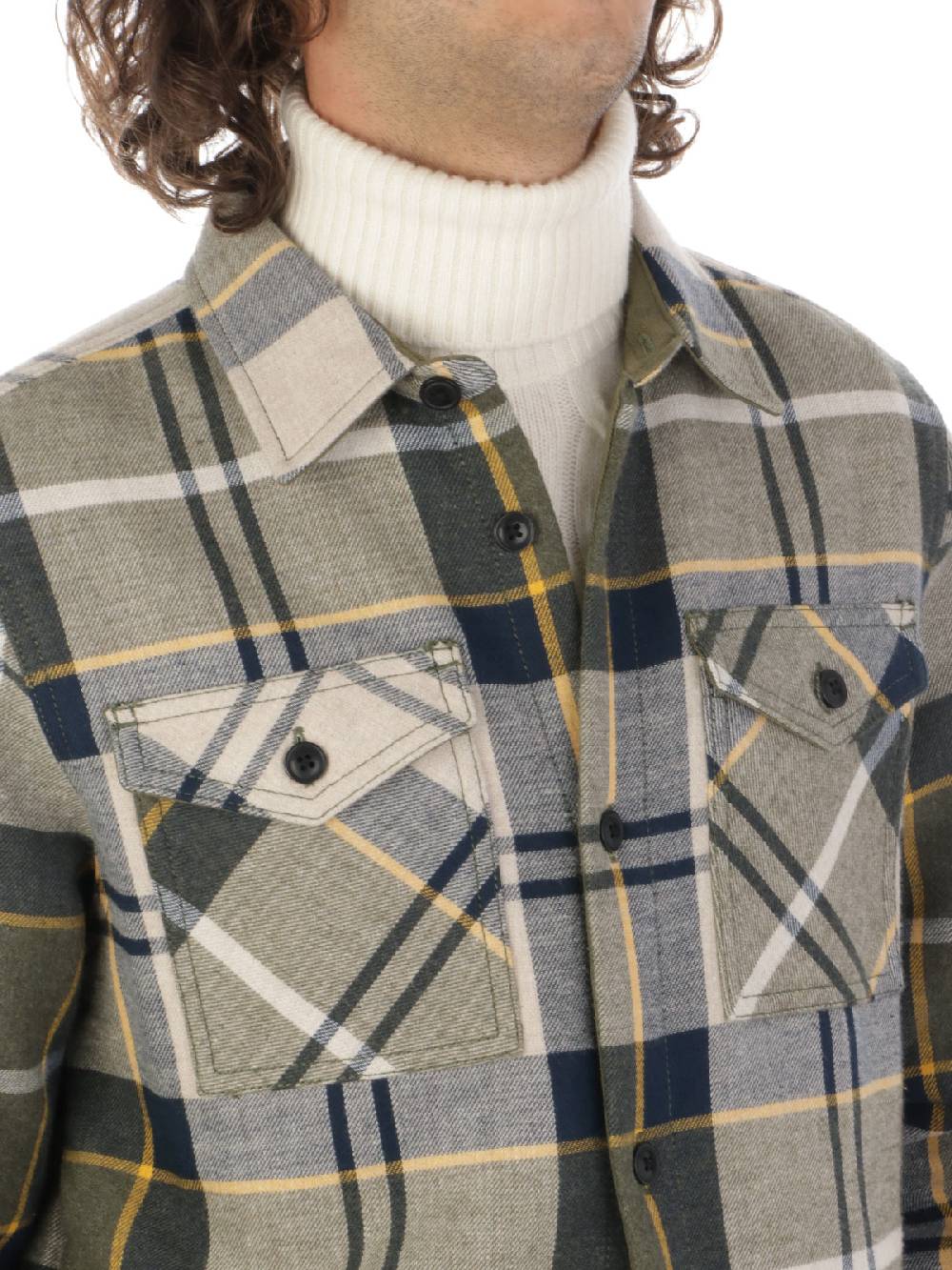 BARBOUR Overshirt Uomo Cannich in Cotone Vendita Calda