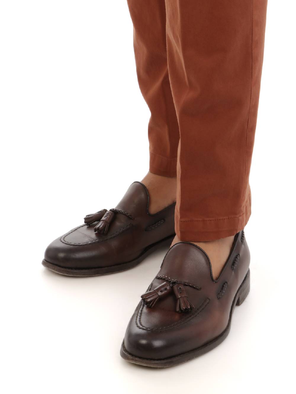 BRIGLIA 1949 Pantaloni Uomo Chino in Cotone Stretch Presa