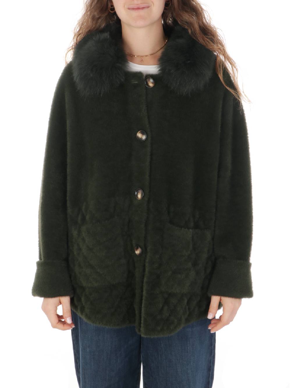 VLAB Giaccone Donna Tina in Ecopelliccia Offerte