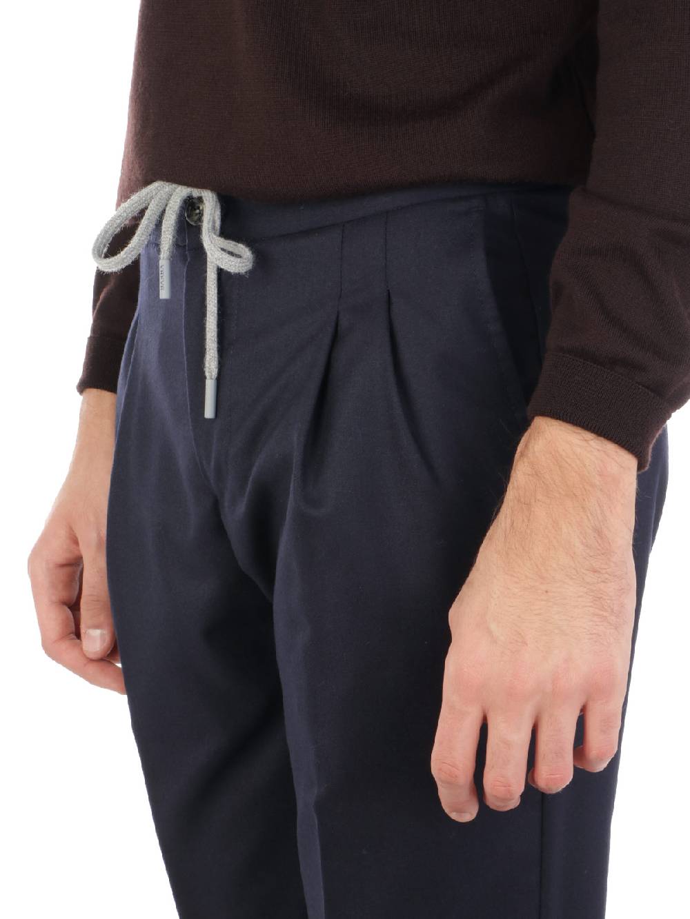 BARBA Pantaloni Uomo Roma in Lana Nuova
