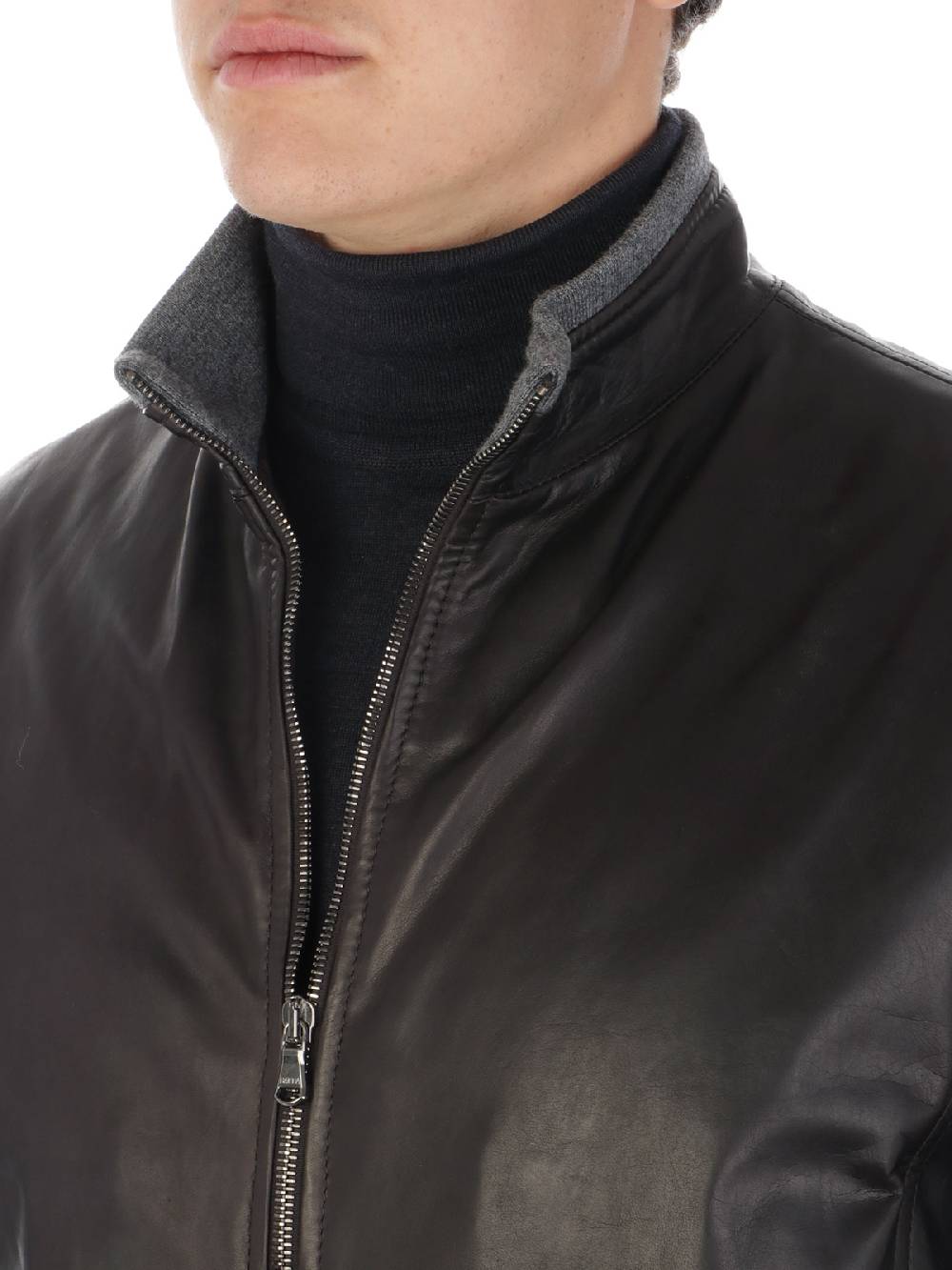 BARBA Giubbotto Uomo Fox in Pelle Italia