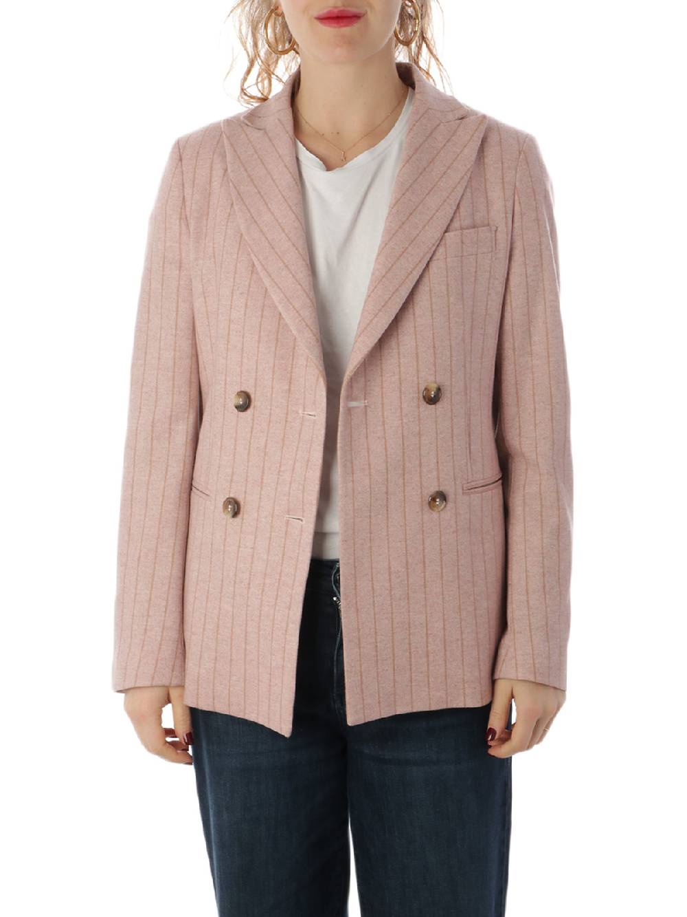 19.61 MILANO Blazer Donna Doppiopetto Diletta Vendita calda
