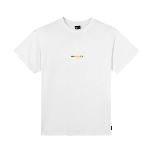 Propaganda Ribs Gradient T-Shirt – White 50% di sconto con spedizione gratuita