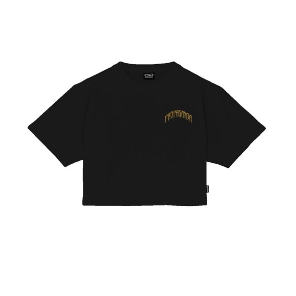 Propaganda Triangle Jaguar Croptop Tee – Black Offerte