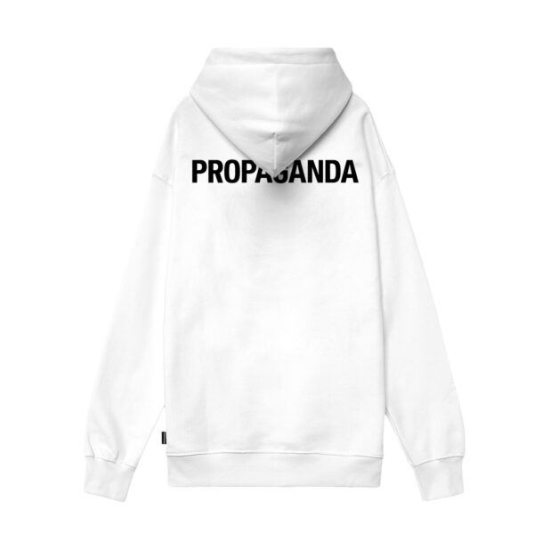 Propaganda Logo Classic Hoodie – White 2025