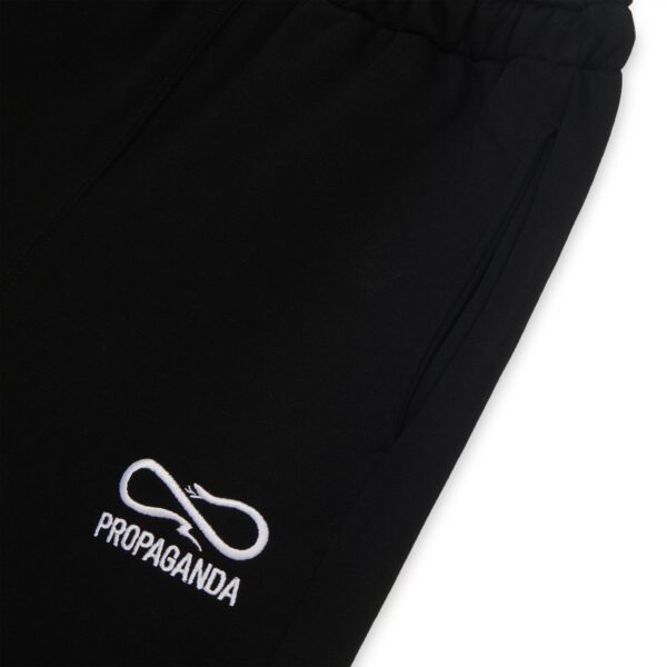 Propaganda Logo Embroidery Sweatpant – Black Promozione Limitata