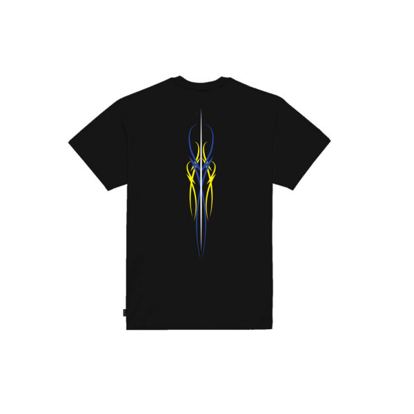 Propaganda Logo Pin Stripe Tee – Black Offerta