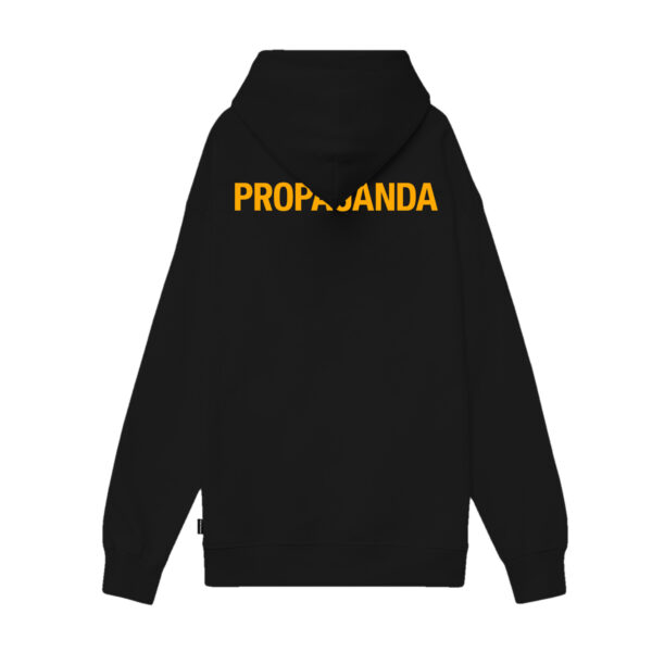 Propaganda Logo Steel Hoodie – Black Outlet