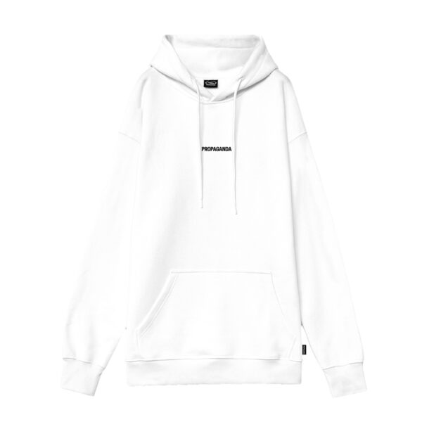 Propaganda Ribs Classic Hoodie – White Vendita