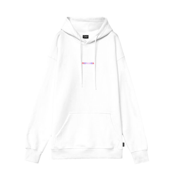 Propaganda Ribs Gradient Hoodie – White Negozi Online