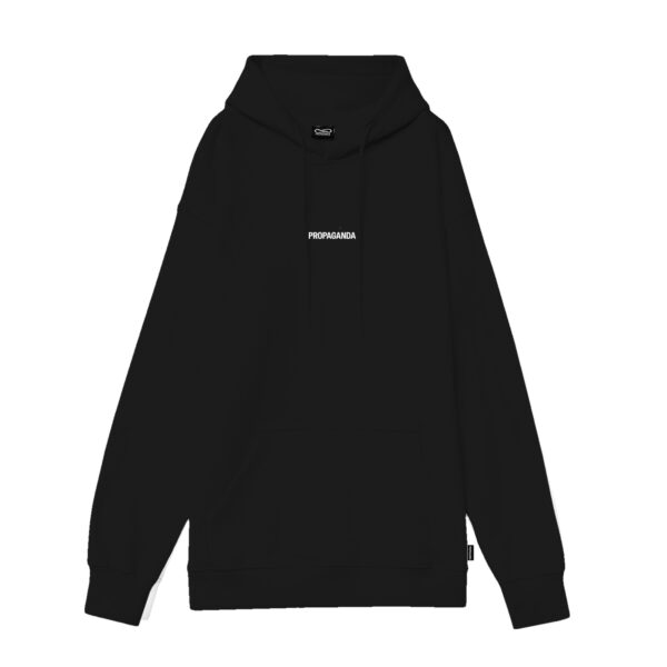 Propaganda Ribs Waves Hoodie – Black Economico