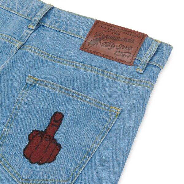 Propaganda Denim Baseball Shorts – Blue Outlet