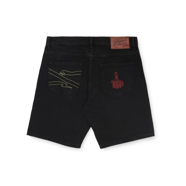 Propaganda Denim Baseball Shorts – Black In Vendita