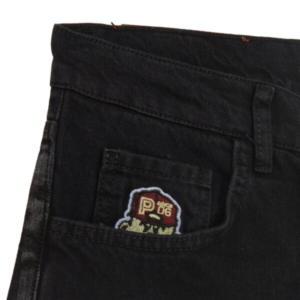 Propaganda Denim Baseball Shorts – Black In Vendita