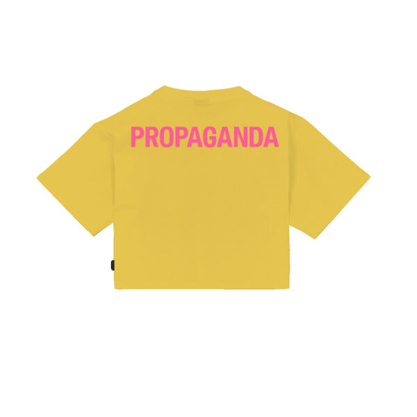 Propaganda Logo Woman Crop Top Tee – Aurora In Linea